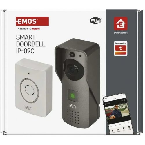 Розумний бездротовий відеодзвінок Emos H4031 GoSmart Wi-Fi купити в Україні | Telemart фото