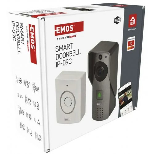 Розумний бездротовий відеодзвінок Emos H4031 GoSmart Wi-Fi купити в Україні | Telemart фото