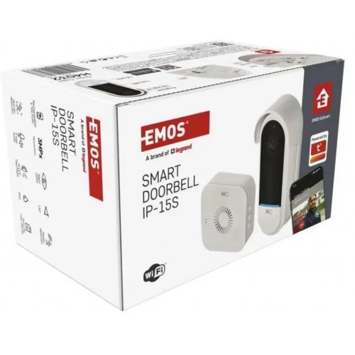 Розумний бездротовий відеодзвінок Emos H4032 GoSmart Wi-Fi купити в Україні | Telemart фото