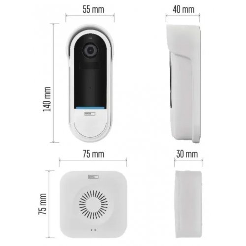 Розумний бездротовий відеодзвінок Emos H4032 GoSmart Wi-Fi купити в Україні | Telemart фото