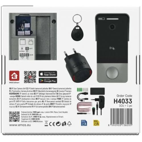 Розумний бездротовий відеодзвінок Emos H4033 IP-20PoE Wi-Fi купити в Україні | Telemart фото