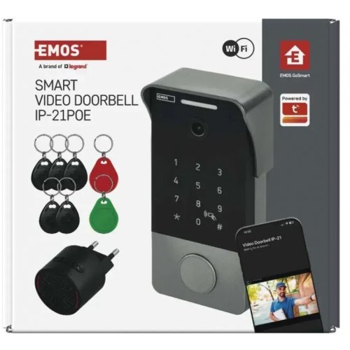Умный беспроводной видеозвонок Emos H4034 IP-21PoE Wi-Fi купить в Украине | Telemart фото