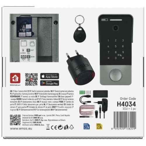 Умный беспроводной видеозвонок Emos H4034 IP-21PoE Wi-Fi купить в Украине | Telemart фото