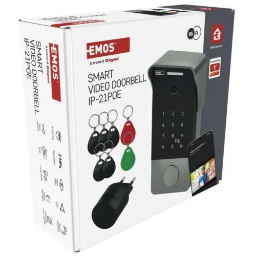Умный беспроводной видеозвонок Emos H4034 IP-21PoE Wi-Fi купить в Украине | Telemart фото