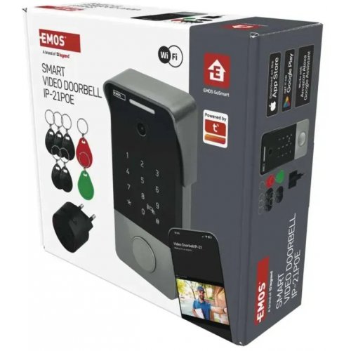 Умный беспроводной видеозвонок Emos H4034 IP-21PoE Wi-Fi купить в Украине | Telemart фото