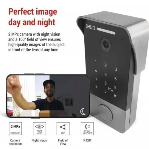Умный беспроводной видеозвонок Emos H4034 IP-21PoE Wi-Fi купить в Украине | Telemart фото