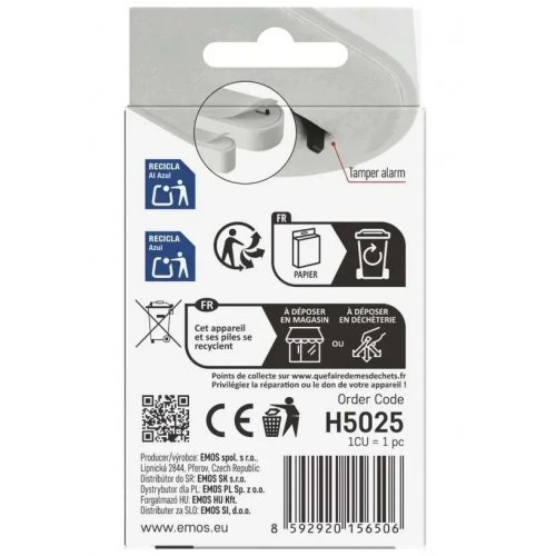 Розумний бездротовий датчик дверей Emos ZigBee H5025 GoSmart купити в Україні | Telemart фото