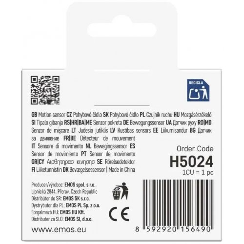 Розумний бездротовий датчик руху Emos ZigBee H5024 GoSmart купити в Україні | Telemart фото