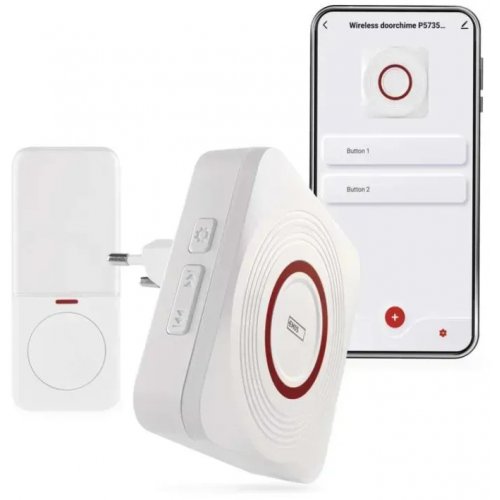 Розумний бездротовий дверний дзвінок Emos P5735WS Wi-Fi купити в Україні | Telemart фото
