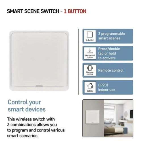 Умный выключатель Emos ZigBee H5011 купить в Украине | Telemart фото