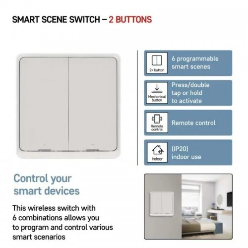 Умный выключатель Emos H5012 GoSmart купить в Украине | Telemart фото