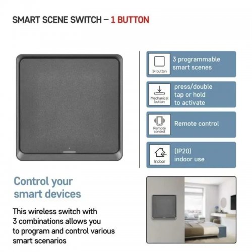 Розумний вимикач Emos H5014 GoSmart купити в Україні | Telemart фото