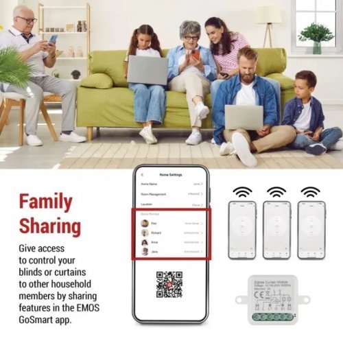 Умный модуль двигателя Emos ZigBee H5109 купить в Украине | Telemart фото