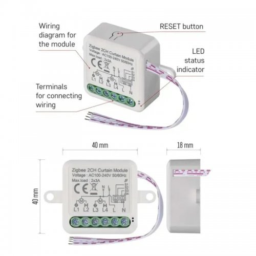 Розумний модуль двигуна Emos ZigBee H5110 купити в Україні | Telemart фото