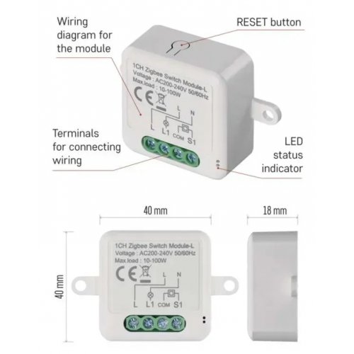 Умный модуль переключателя Emos ZigBee H5103 купить в Украине | Telemart фото