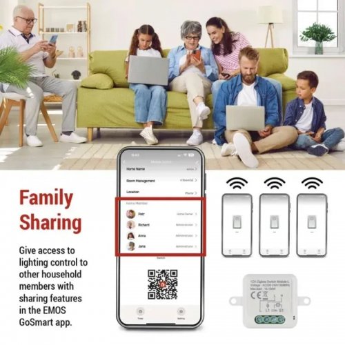 Умный модуль переключателя Emos ZigBee H5103 купить в Украине | Telemart фото