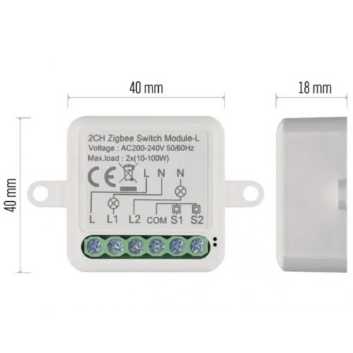 Умный модуль переключателя Emos ZigBee H5104 купить в Украине | Telemart фото