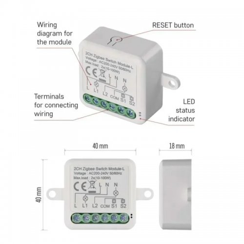 Умный модуль переключателя Emos ZigBee H5104 купить в Украине | Telemart фото