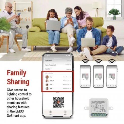 Умный модуль переключателя Emos ZigBee H5104 купить в Украине | Telemart фото