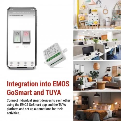Умный модуль переключателя Emos ZigBee H5104 купить в Украине | Telemart фото