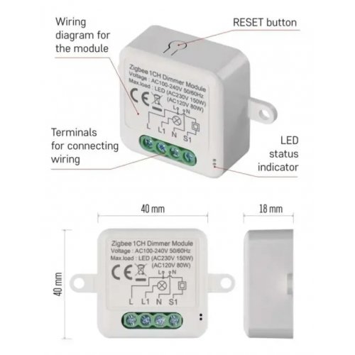 Умный модуль регулировки яркости Emos ZigBee H5107 купить в Украине | Telemart фото