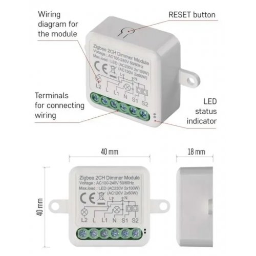 Розумний модуль регулювання яскравості Emos ZigBee H5108 купити в Україні | Telemart фото