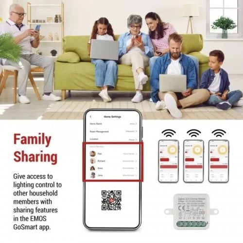 Розумний модуль регулювання яскравості Emos ZigBee H5108 купити в Україні | Telemart фото