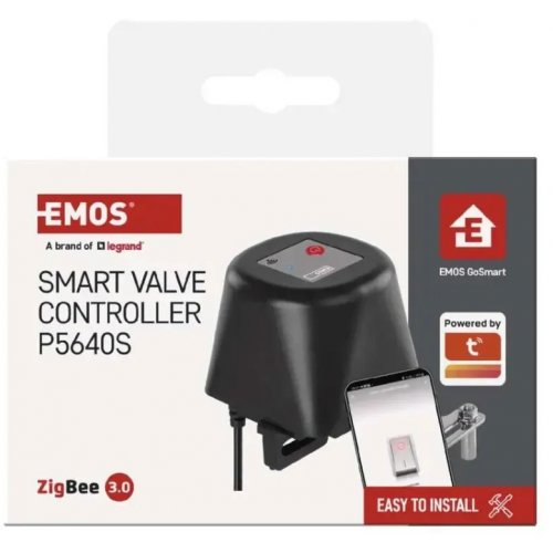 Умный моторизированный контроллер водяного, газового крана Emos ZigBee P5640S купить в Украине | Telemart фото