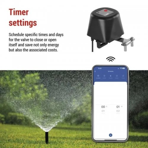 Умный моторизированный контроллер водяного, газового крана Emos ZigBee P5640S купить в Украине | Telemart фото