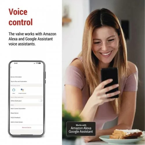 Умный моторизированный контроллер водяного, газового крана Emos ZigBee P5640S купить в Украине | Telemart фото
