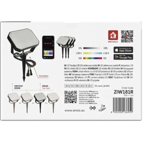 Розумний прожектор Emos ZIW181R RGBIC Wi-Fi купити в Україні | Telemart фото