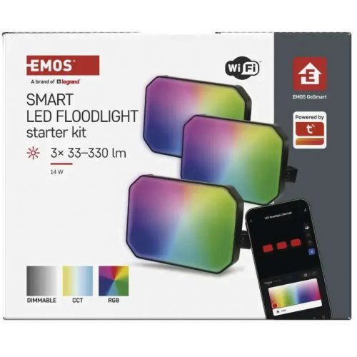 Розумний прожектор Emos ZIW184R RGBIC Wi-Fi купити в Україні | Telemart фото