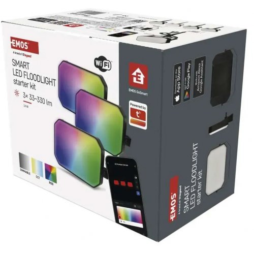 Розумний прожектор Emos ZIW184R RGBIC Wi-Fi купити в Україні | Telemart фото