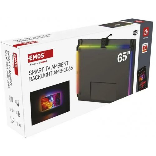 Освітлення для телевізора Emos ZTV65 GoSmart Ambient LED RGB 65“ (164 см) купити в Україні | Telemart фото