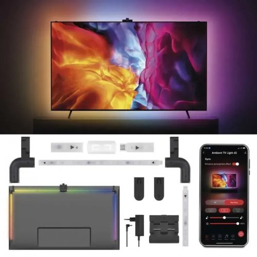 Освітлення для телевізора Emos ZTV65 GoSmart Ambient LED RGB 65“ (164 см) купити в Україні | Telemart фото