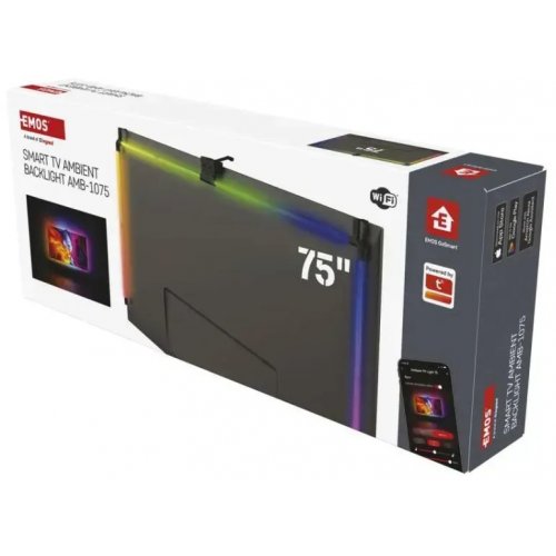 Освітлення для телевізора Emos ZTV75 GoSmart Ambient LED RGB 75“ (189 см) купити в Україні | Telemart фото