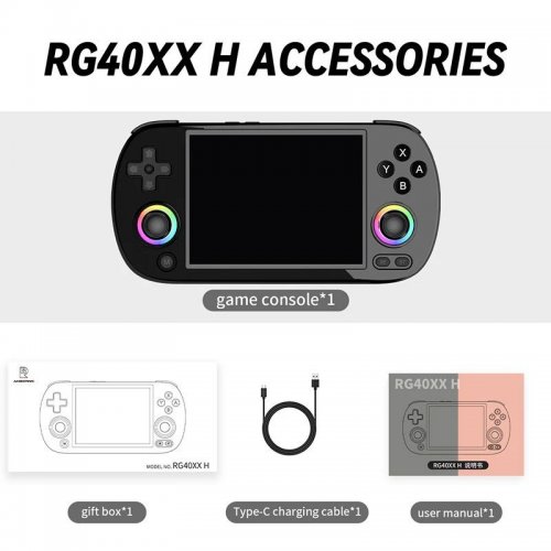 Уцінка портативна ігрова консоль Anbernic RG 40XXH 64GB Black (Розкрита упаковка, 892166) купити в Україні: Київ, Львів, Хмельницький, Тернопіль, Івано-Франківськ | Низька ціна, відгуки, характеристики від TELEMART фото