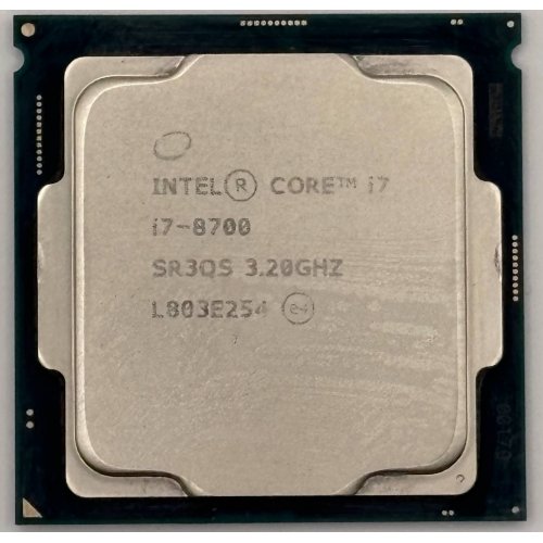 Процесор Intel Core i7-8700 3.2GHz 12MB s1151 Tray (CM8068403358316) (Відновлено продавцем, 892170) купити в Україні: Київ, Львів, Хмельницький, Тернопіль, Івано-Франківськ | Перевірка сумісності, низька ціна, відгуки, характеристики від TELEMART фото