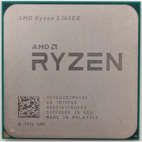 Процесор AMD Ryzen 5 1600X 3.6(4.0)GHz sAM4 Tray (YD160XBCM6IAE) (Відновлено продавцем, 892171) купити в Україні: Київ, Львів, Хмельницький, Тернопіль, Івано-Франківськ | Перевірка сумісності, низька ціна, відгуки, характеристики від TELEMART фото