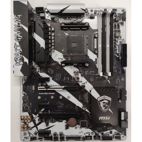 Материнская плата MSI B350 KRAIT GAMING (sAM4, AMD B350) (Восстановлено продавцом, 892172) купить в Украине: Киев, Днепр, Харьков, Одесса  | Проверка совместимости, низкая цена, отзывы, характеристики от TELEMART фото