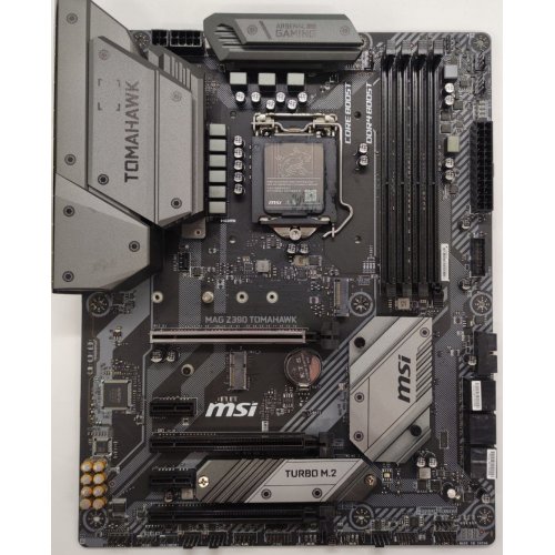 Материнская плата MSI MAG Z390 TOMAHAWK (s1151-v2, Intel Z390) (Восстановлено продавцом, 892185) купить в Украине: Киев, Днепр, Харьков, Одесса  | Проверка совместимости, низкая цена, отзывы, характеристики от TELEMART фото