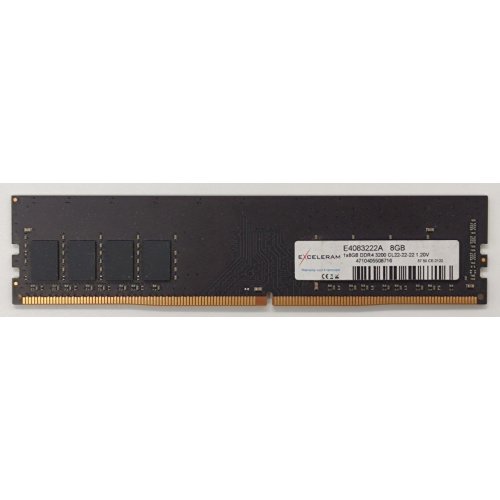 Озп Exceleram DDR4 8GB 3200Mhz (E4083222A) (Відновлено продавцем, 892187) купити в Україні: Київ, Львів, Хмельницький, Тернопіль, Івано-Франківськ | Перевірка сумісності, низька ціна, відгуки, характеристики від TELEMART фото