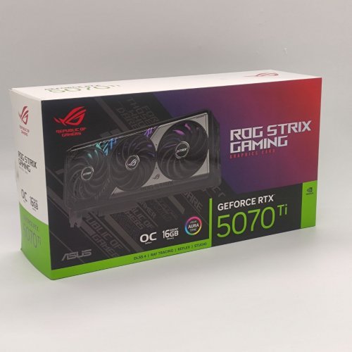 Відеокарта Asus ROG Strix GeForce RTX 5070 Ti OC 16384MB (ROG-STRIX-RTX5070TI-O16G-GAMING) (Відновлено продавцем, 892212) купити в Україні: Київ, Львів, Хмельницький, Тернопіль, Івано-Франківськ | Перевірка сумісності, низька ціна, відгуки, характеристики від TELEMART фото