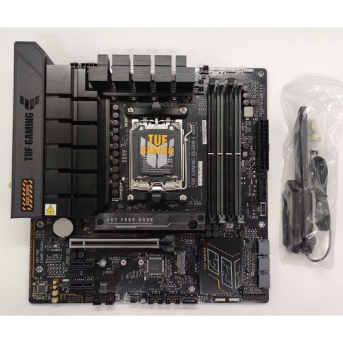 Материнская плата Asus TUF GAMING B650M-E WIFI (sAM5, AMD B650) (Восстановлено продавцом, 892214) купить в Украине: Киев, Днепр, Харьков, Одесса  | Проверка совместимости, низкая цена, отзывы, характеристики от TELEMART фото