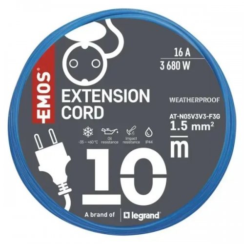 Мережевий подовжувач Emos 10 м 1 розетка (P01510W) купити в Україні: Київ, Львів, Хмельницький, Тернопіль, Івано-Франківськ | Низька ціна, відгуки, характеристики від TELEMART фото