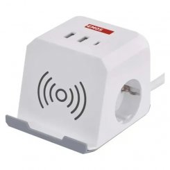 Мережевий подовжувач Emos 2 м 2 розетки + 2 x USB + 1 x USB Type-C (P0222CQ)