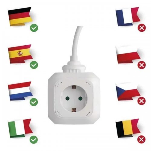 Мережевий подовжувач Emos 1.9 м 4 розетки + 2 x USB (P04219GU) купити в Україні: Київ, Львів, Хмельницький, Тернопіль, Івано-Франківськ | Низька ціна, відгуки, характеристики від TELEMART фото