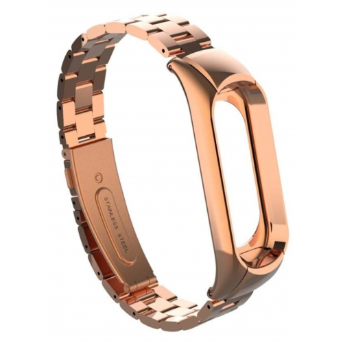 Купити Xiaomi Mi Band 3 Steel Watch 2D Rose Gold - ціна в Києві, Львові, Вінниці, Хмельницькому, Франківську, Україні | інтернет-магазин TELEMART.UA фото
