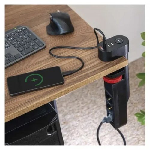 Мережевий подовжувач Emos 1.5 м 3 розетки + 2 x USB + 1 x USB Type-C (P1321PD) купити в Україні: Київ, Львів, Хмельницький, Тернопіль, Івано-Франківськ | Низька ціна, відгуки, характеристики від TELEMART фото