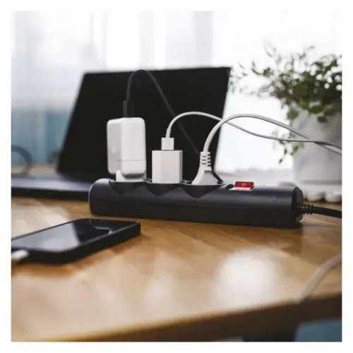 Сетевой фильтр Emos 1.5 м 3 розетки (P54214) купить в Украине: Киев, Днепр, Харьков, Одесса  | Низкая цена, отзывы, характеристики от TELEMART фото